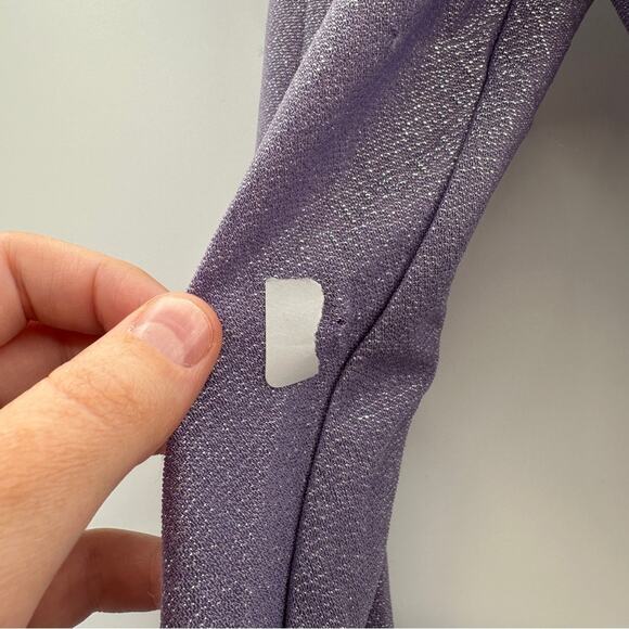 RTR Bronx & Banco Amara Lilac Cut Out Side Slit Long Sleeve Maxi Dress Sz 4 - Picture 7 of 16